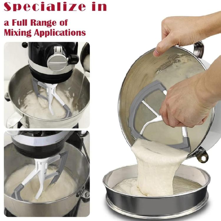 Flex Edge Beater Stainless Steel Flex Edge Paddle Mixer Accessory Replacement
