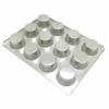 Kubodera Light Metal Industry Co., Ltd. Muffin Pan, 12 #10 Cups, Corrosion-Resistant Tinplate, W225 x D298 x H32mm, Bottom Inner Diameter 43mm, Commer