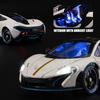 1/24 McLaren P1 GTR Supercar Alloy Diecast Model Car Sound and Light Pull Back Children's Toy Car Classic Ornaments Collection