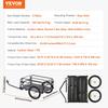 Bike Cargo Trailer, 72.5 Kg Load Capacity, Heavy-Duty Bicycle Wagon Cart, Foldable Compact Storage & Quick Release with Universal Hitch, 40.6 Cm