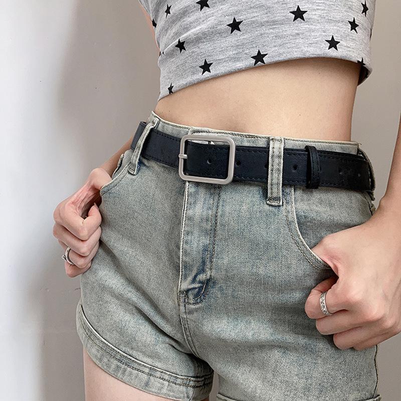 Distressed Retro Crack Design Women's Belt - High-End Style for Jeans, Skirts, and More