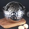 Hammer Point Salad Plate Stainless Steel Baking Mixing Cooking Bowl Fruit Bowl  Kitchen