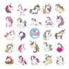 50 Unicorn Stickers: Cute Rainbow Horse Decals for Suitcases & Notebooks