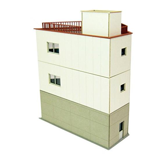 Sankei Nostalgic Diorama Building B Papercraft 1/150 Series Sharp-Angled MP03-98