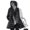 Ultralight Women Puffer Jacket Duck Down Hooded Coat Warm Windbreaker Parka for Autumn Winter Portable Female