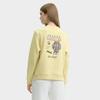 FILA Heritage Fashion Versatile Letter Pullover Long Sleeve Sweatshirt Women sweatshirt Yellow-Azalea F11W448214FYE