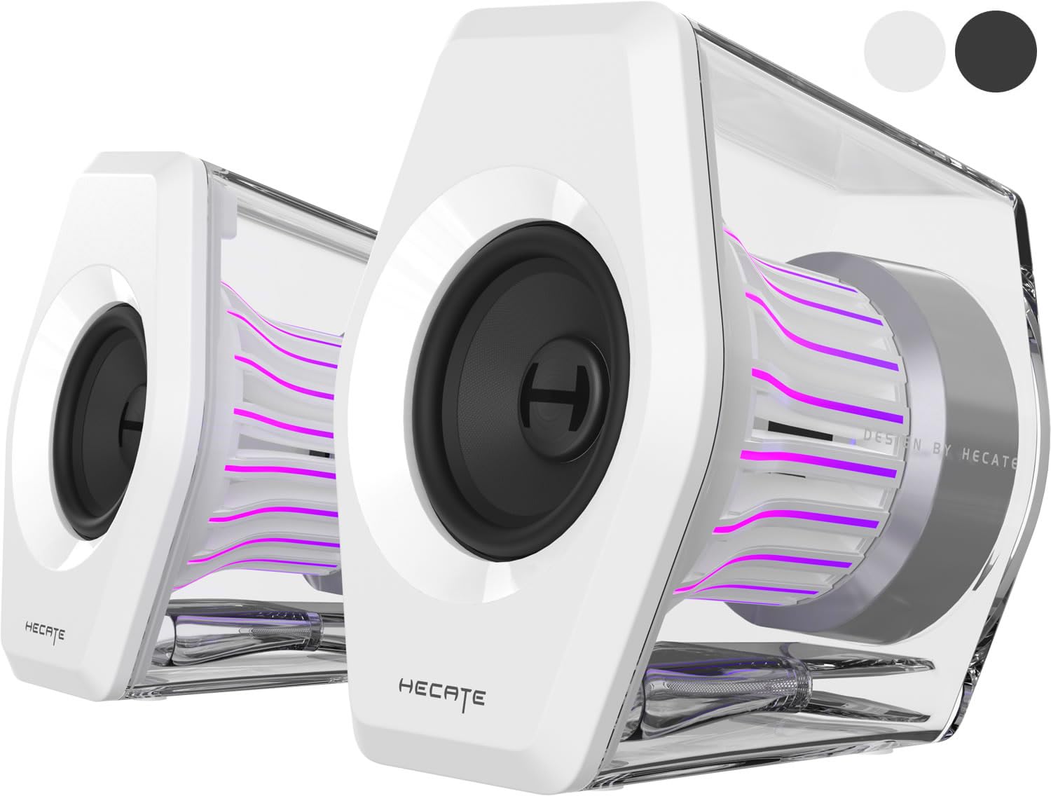 

Edifier G2000 Pro 64W RGB Audio Light Synchronization Gaming Speakers Compatible with PS5 Desktop Compact PC Active Advanced Design Speakers Amplifier білий