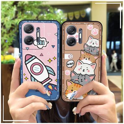 Protective Durable Phone Case For Infinix Hot30 5G/X6832 Anti-knock Phone Protector Soft Case Cute TPU Cartoon Silicone