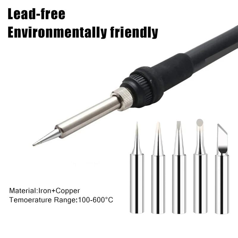 Lead-free Environmentally Friendly Soldering Iron Ip 900M-T I+B+K+2.4D+3C Copper Soldering Iron Tip Soldering Station Iron Head
