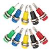 J.40003 2mm Einbaubuchse 5 Farben 30Vac?60VdcMaximum.10A Bananenbuchse mit Blattfeder für