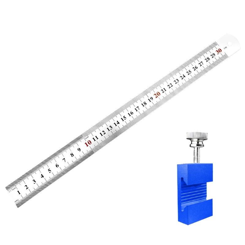 Carpenter Layout Measuring Tool Multiple Scale Marking and Rustproof Stainless Steel for Workshop Use