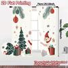 2 Stück, Vorhänge Weihnachtsbaum Schneemann Eisbär Geschenke Zeitgenössische Moderne Vorhänge Halbtransparente Vorhänge Dekorationen Außenbereich
