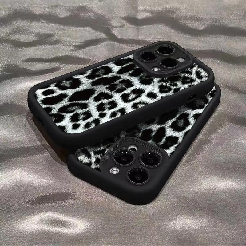INS Leopard Print Phone Case for Samsung Galaxy S25 S24 S23 S22 S21 S20 Ultra Plus FE A15 A35 A54 A55 Soft TPU Cover