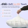 Comfortable Head Cushion Puff Cooling Pillow, Soft Breathable Quilted Sleeping Machine Ventilated Sleep Pillow Washable, Fluffy Cloud-like for