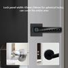 Smart Door Lock TUYA/TTLOCK APP Control Password Handle Lock Type-C Emergency Charge Anti Peeping for 3.5-6.5cm Thickness Doors