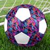 1pc Graffiti Star Lightweight PVC Training Soccer Ball, Size 5, Suitable for Indoor and Outdoor TrainingGift y60399