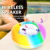 Floating Bluetooth-compatible Speaker with Dynamic LED Lights IPX6 Waterproof Temp Display for Pool Parties Swimming