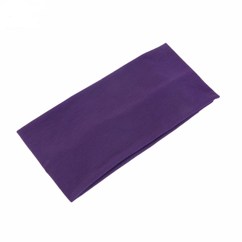 Solid Wide Elastic Headband Yoga Sports Headstrap Headwrap