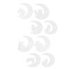 8Pcs Silicone Moon Mold Mirror DIY Epoxy Resin Casting Crystal Glue Fawn Cat Rabbit Dolphin
