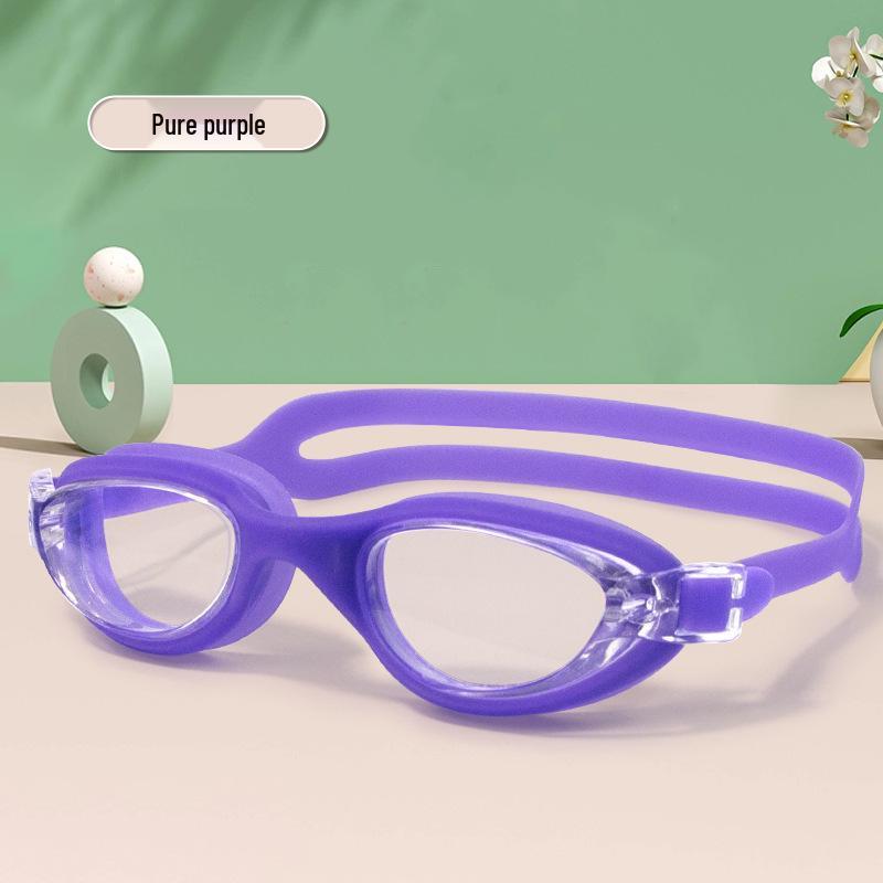 

Гидродинамические силиконовые очки для плавания высокой четкости с защитой от запотевания и водонепроницаемые для мужчин и женщин - Профессиональный взрослый стиль