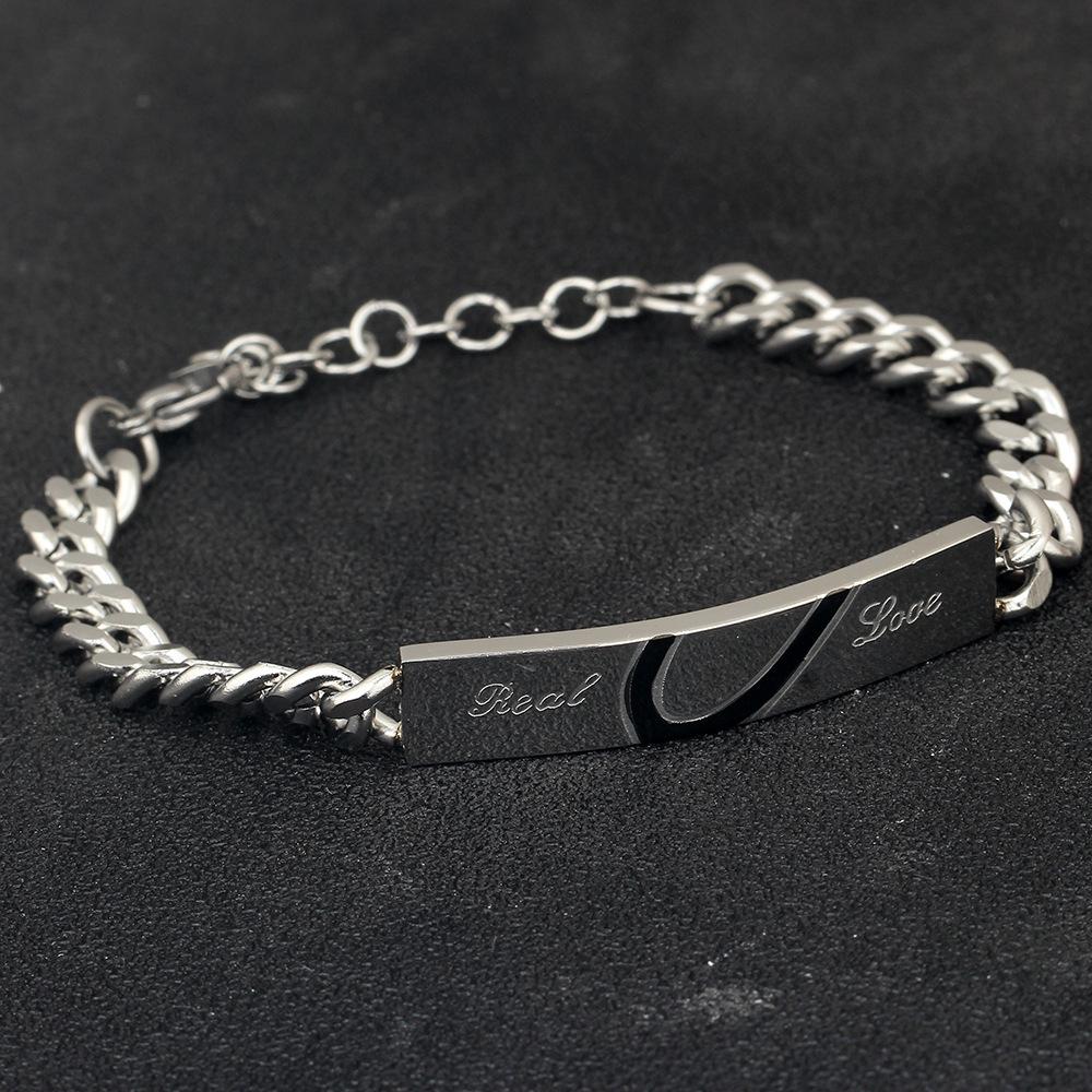 Heart-to-Heart Stainless Steel Couple Bracelet - Qixi Valentine's Day Gift