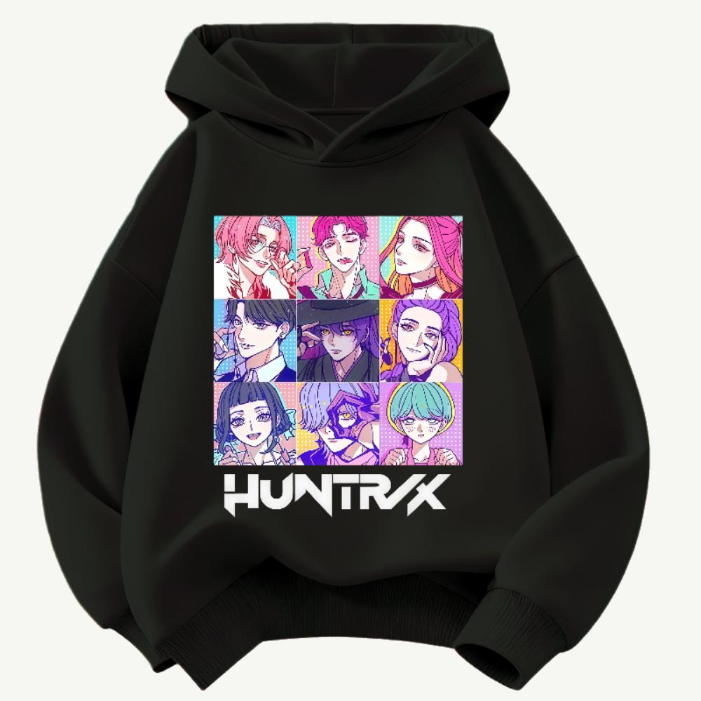 K-POP Teufelsjäger Kinder Kapuzenpullover Jungen und Mädchen Kleidung Herbst und Winter Warmer Kinder Kapuzenpullover Sweatshirt