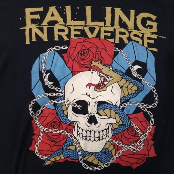 

Участник группы Falling In Reverse Черная рубашка всех размеров от S до 4XL S