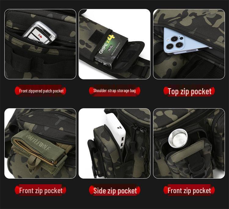 Wasserdichte Taktische Camouflage Angel Crossbody Hüfttasche
