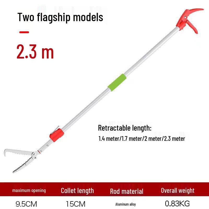 Aluminum Alloy Extended Crab & Loach Pliers - Outdoor Snake Control Tool