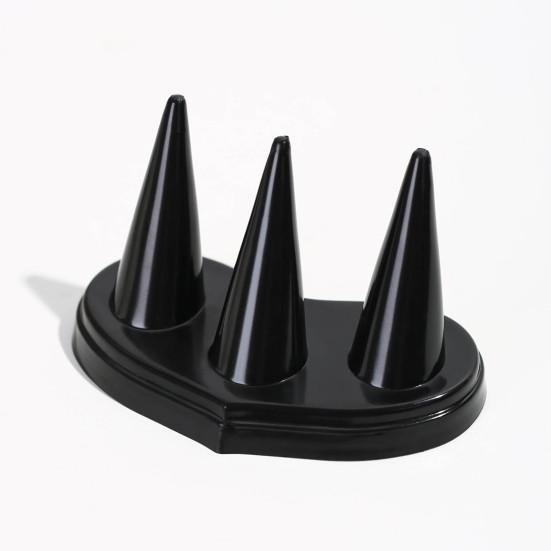 Ringoppbevaringsstativ Ringutstillingsholder Tre-finger ringutstillingsstativ Sminkebord oppbevaringsstativ Smykkebutikk Ringutstillingsorganisator