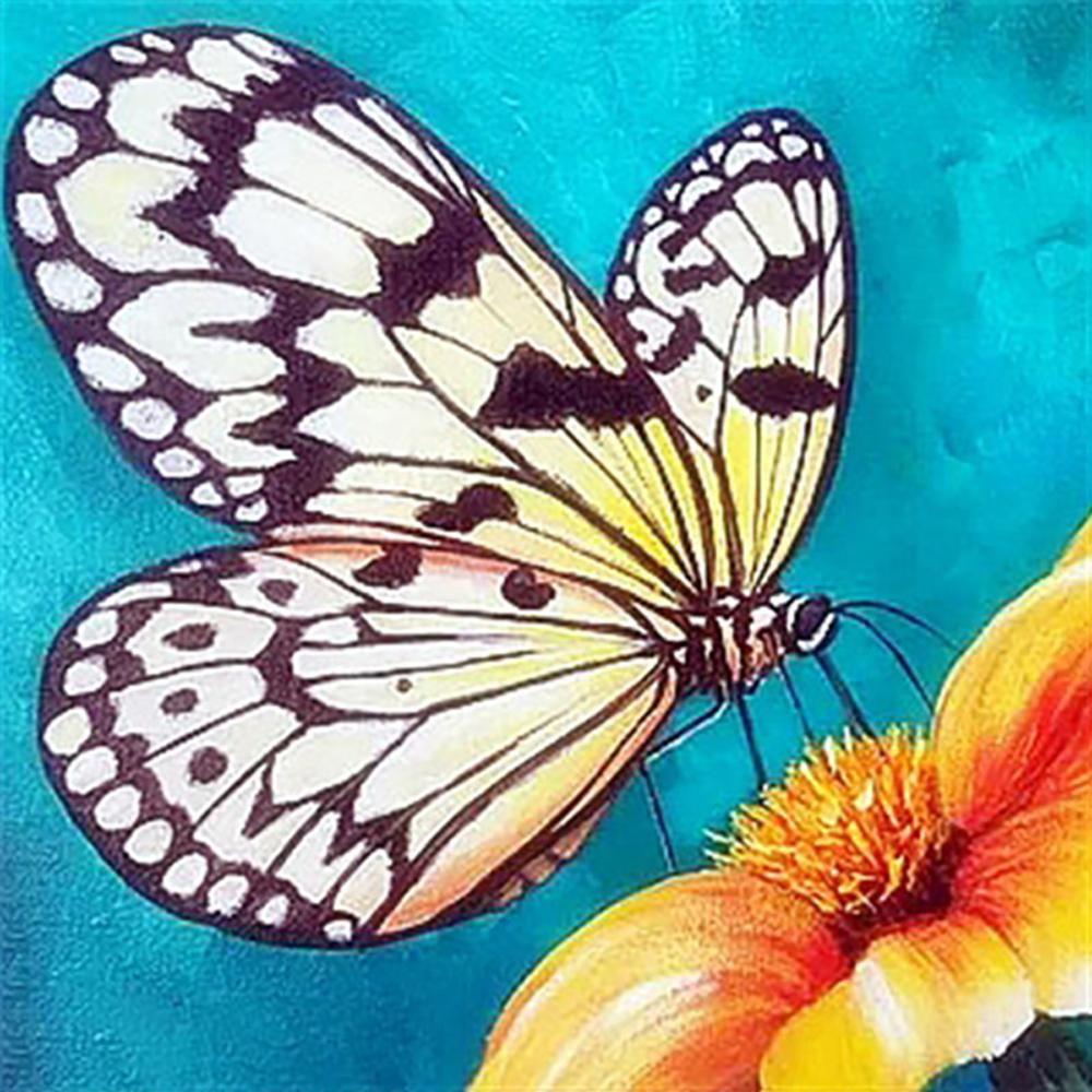 Diy 5D Diamond Painting Butterfly Flower Diamond Embroidery Cross Stitch Kit Mosaic Picture Home Decoration New Year Gift