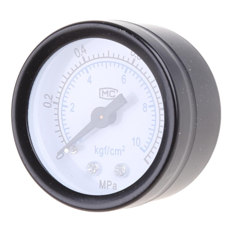 Upgraded Pressure Gauge 1/8" Thread Pressure Gauge Mini Pressure Gauge Iron for Shell & Aluminum Thread Shatter-proof Ga