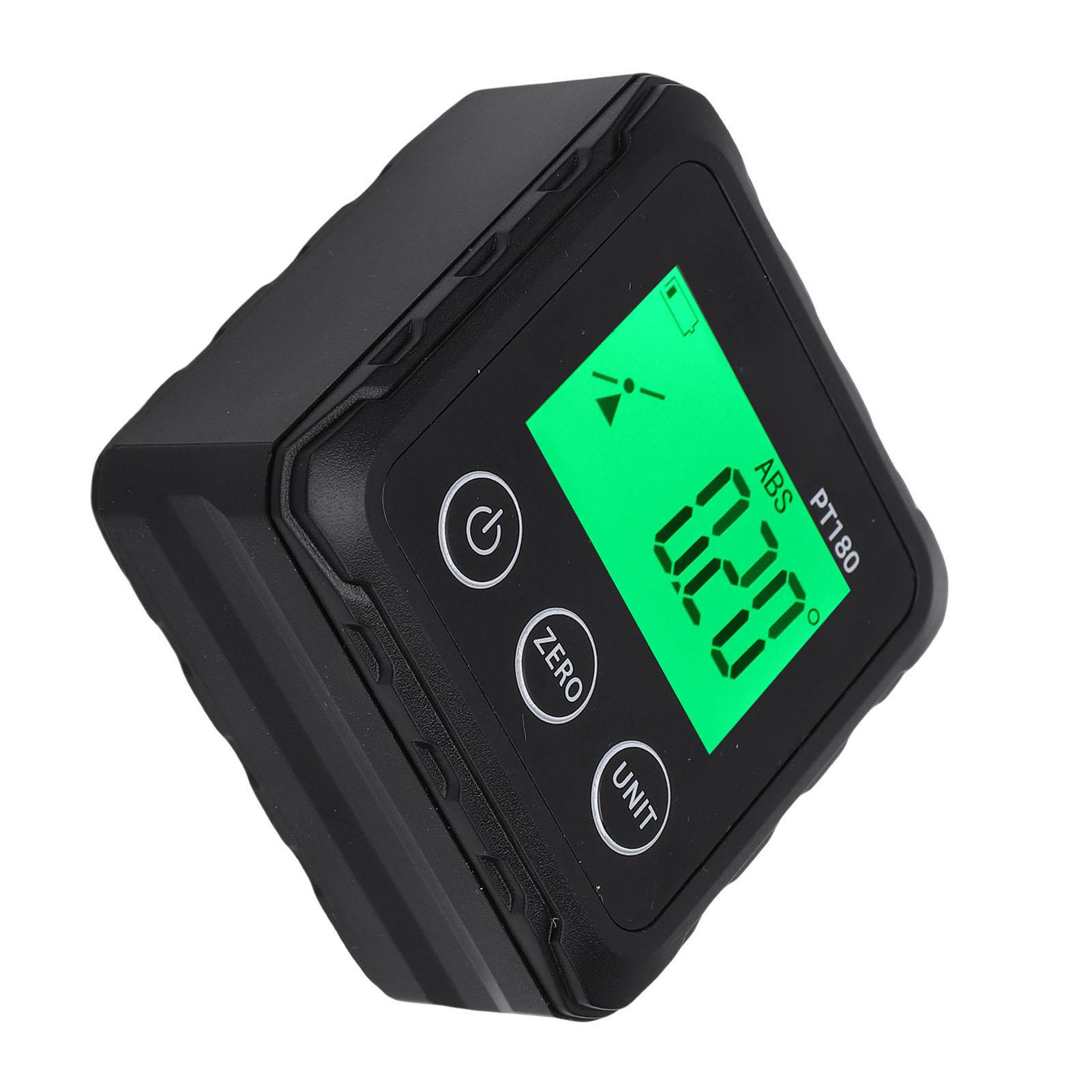 Digital angle gauge, digital angle gauge with magnetic base, 4 x 90 degrees, high , for car repair, table saw, woodworking msuring tool