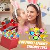 Dye Tie Simple Fidget Spinner Pops Finger Toys Push Bubble Hand Spinner For Anxiety Stress Easing Sensory Gifs For Kids