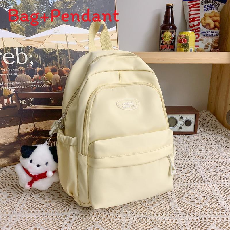 

Nylon Girls Backpack With Material For School And Travel Purposes