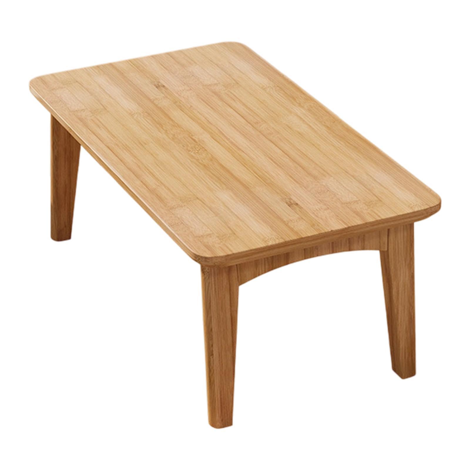 Niedriger Teetisch Tatami Bodentisch Wohnzimmer Tragbare Möbel Innen Nachttisch Balkon Schlafzimmer Laptop Schreibtisch Mehrzweck Dekoration beige