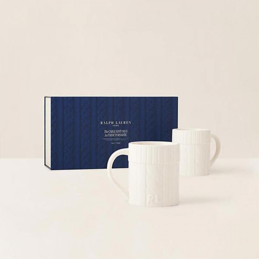 Polo Ralph Lauren Cable Knit Ceramic Mug Gift Set Hmrltblh3620315101