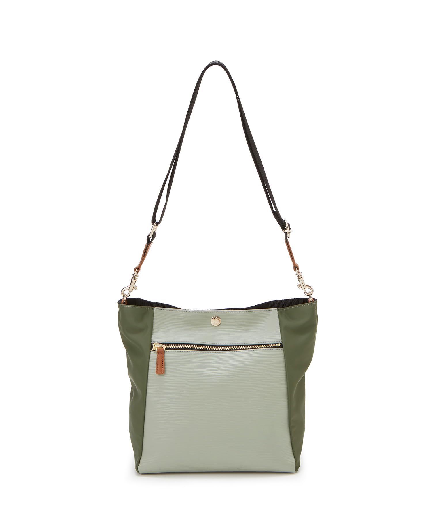 

RIPPLE Ripple Nylon Combination Shoulder Bag TRIP 503082101523 Green Gray [Topkapi] Women s