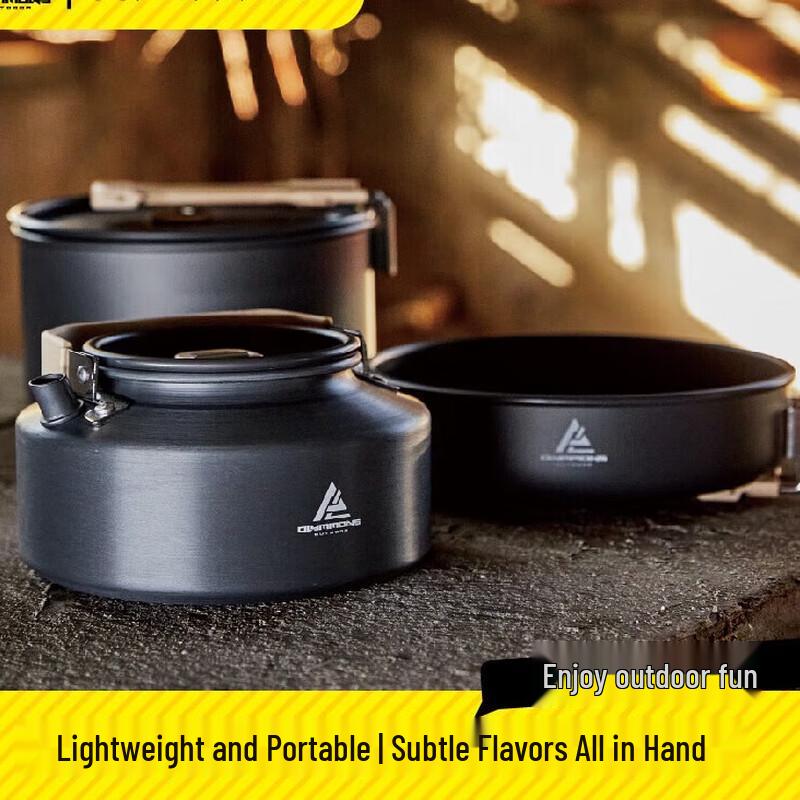 Cuoshan Portable Outdoor Aluminum Cookware Set