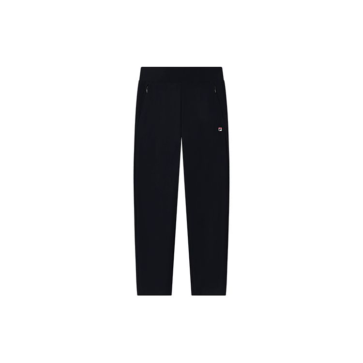 FILA Solid Color Athletic Knit Straight Leg Casual Pants Women bottoms Dark-Blue A11W223602FNV