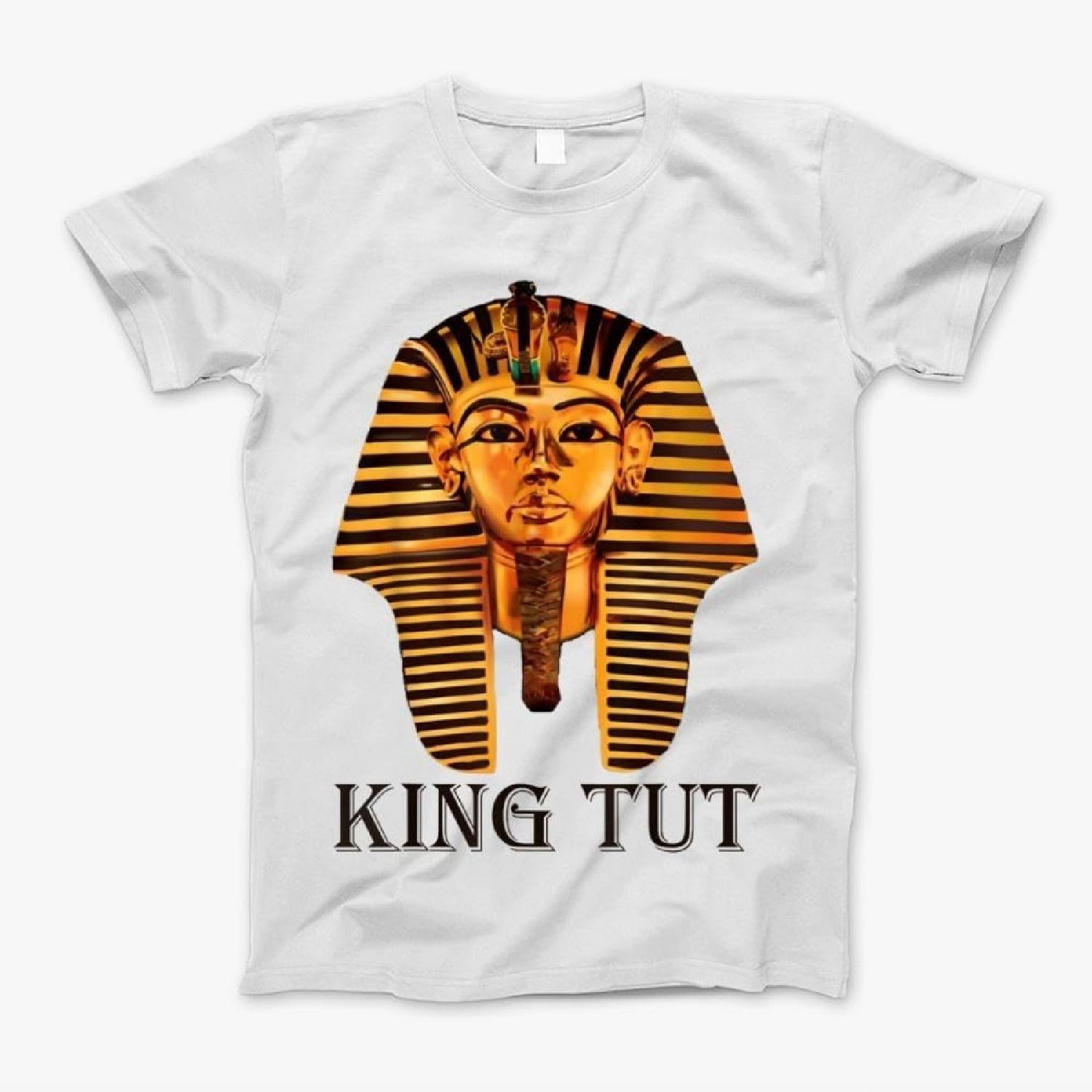 Футболка с изображением Золотой маски Тутанхамона, Староегипетского золотого фараона, Футболка, Майка, С длинным рукавом, Свитшот, Худи для мужчин, женщин, детей S