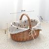 Hand-Woven Rattan Picnic & Storage Basket