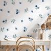 Fantastic Blue Iris Themed Wall Decoration Stickers - 5 Sheets/Set, Reusable Self-Adhesive Simple Watercolor Design For Bedrooms, Bathrooms, Windows