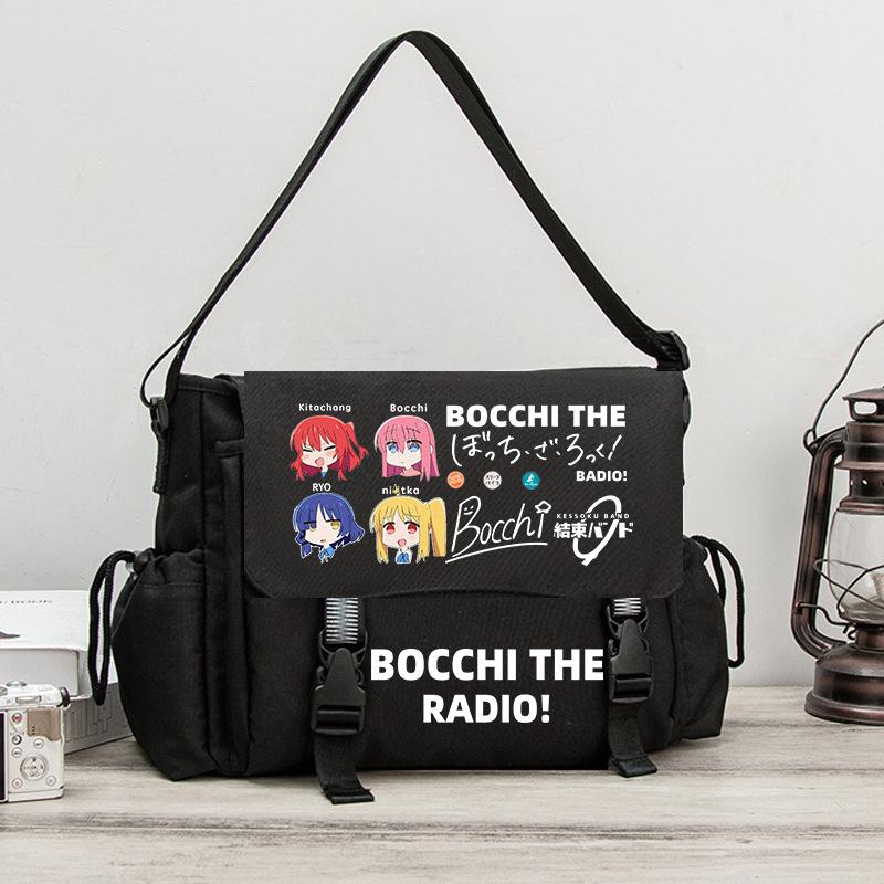 Lonely Rock Joint Oblique Span Schoolbag Two-Dimensional Junior High School Student Tutoring Bag Canvas Bag Student Animation Shoulder Backpack