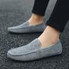 Fashion2024 New Men's Suede Shoes Breathable Summer Shoes Simple Light Slip on Men Shoes Handmade Casual Comfortable Driving Flats Male