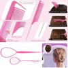9pcs Hair Accessories Set Braider Satin Bonnet Rat Tail Nylon Bristle Brush Double-side Edge Comb Curly DIY Hair Styling Tools