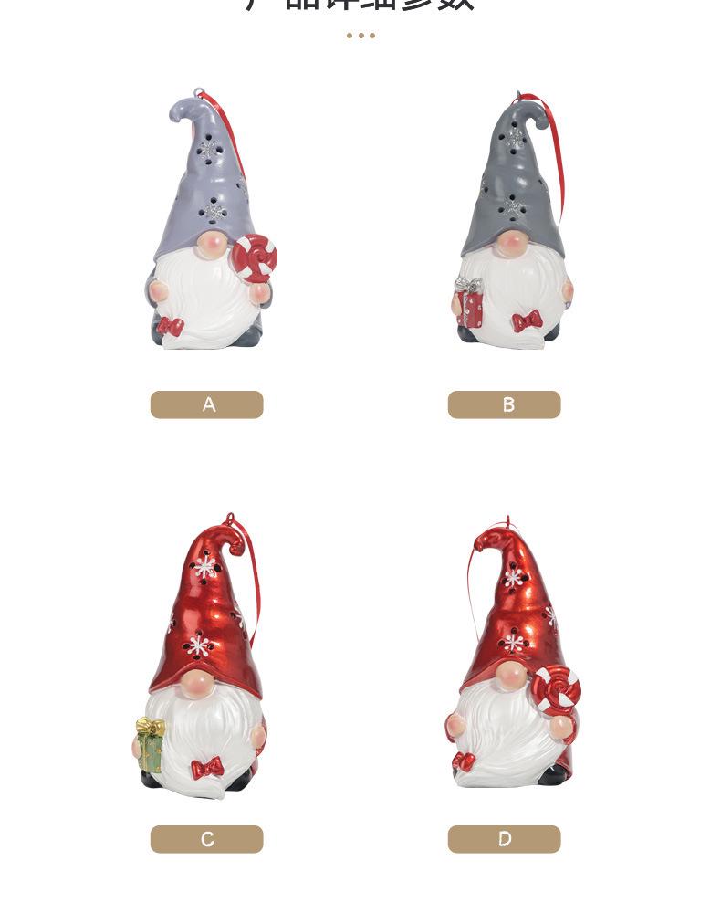 Elegantly Crafted Christmas Gnome Resin Ornaments