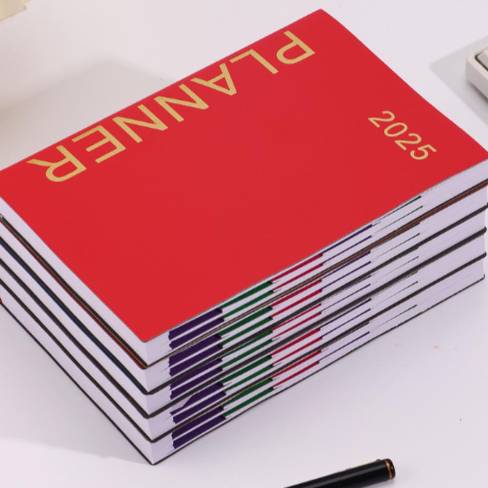 English 2025 Schedule Planner Notepad Index Design Diary Writing Pads  Student