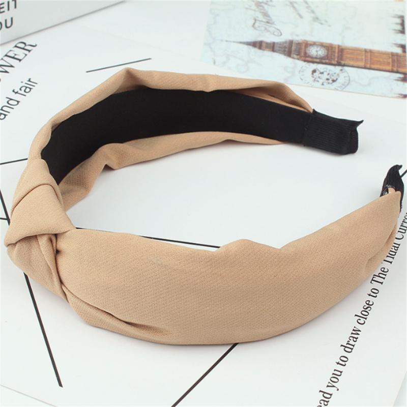 Fashion Solid Fabric Headbands For Women Hair Bands Hoop Girl Headwear Washing Clips Cute Basic Hairbands Hair Accessories