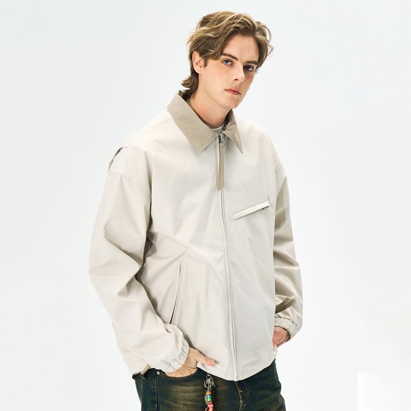 Jianheng Stand-up Collar Jacket Jacket Men's Spring and Autumn Business High-end Casual Top Trendy Brand High-end Jacket